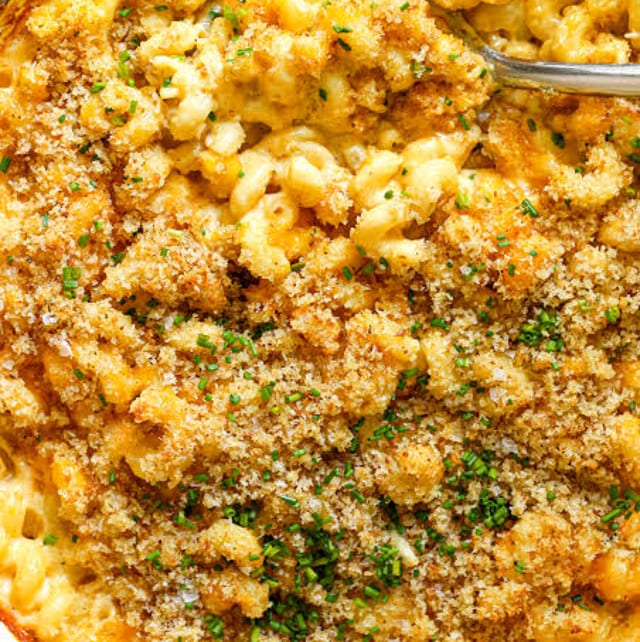 Macaroni & Cheese Oreganata.