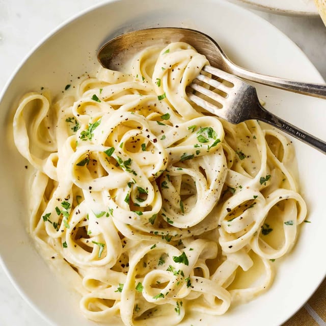 Fettuccine Alfredo.