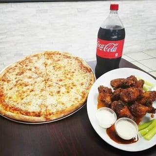Large Pie, 10 Wings, 6 Garlic Knots & a 2L Soda