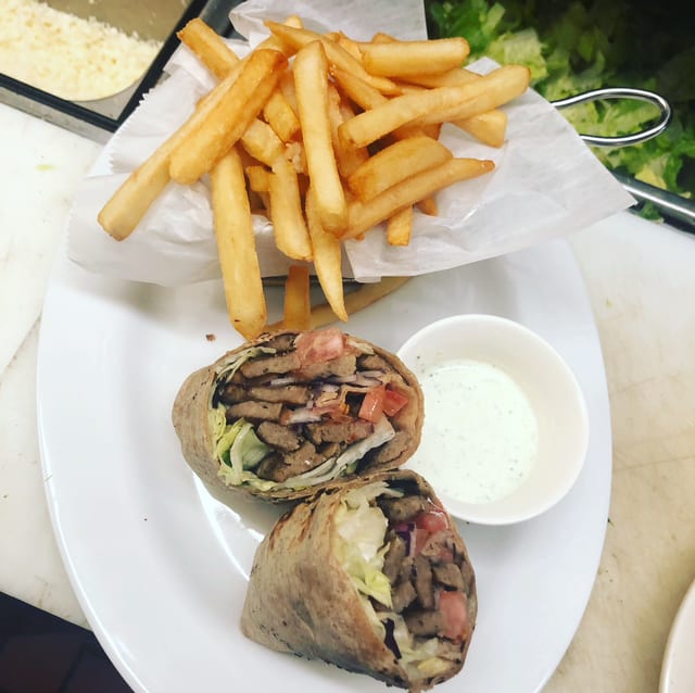 Lamb Gyro Wrap.