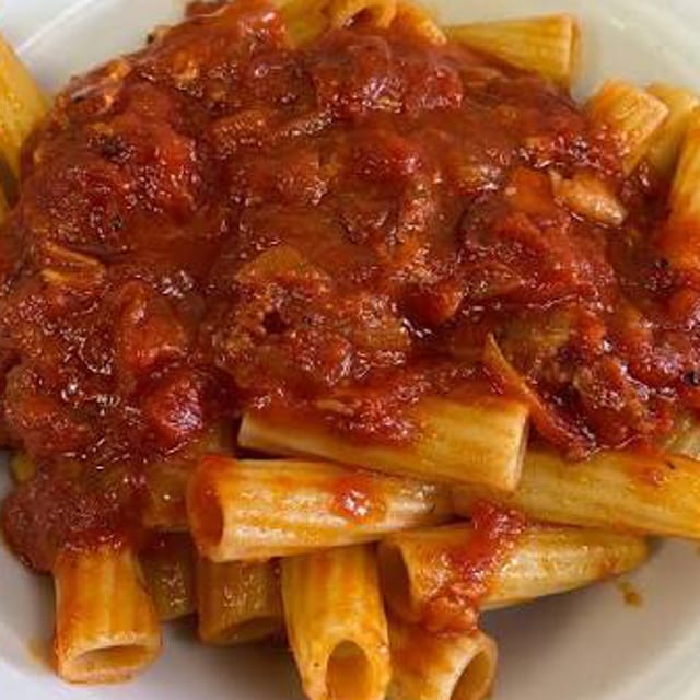 Rigatoni Marinara.