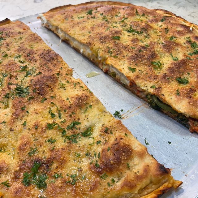 Stuffed Veggie Pizza.