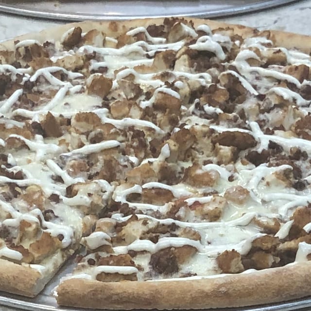 Chicken Bacon Ranch Pizza.