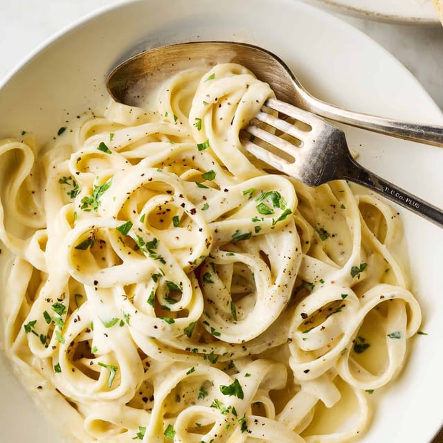 Fettuccine Alfredo.