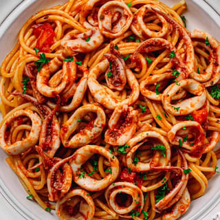 Spaghetti Calamari Giardino