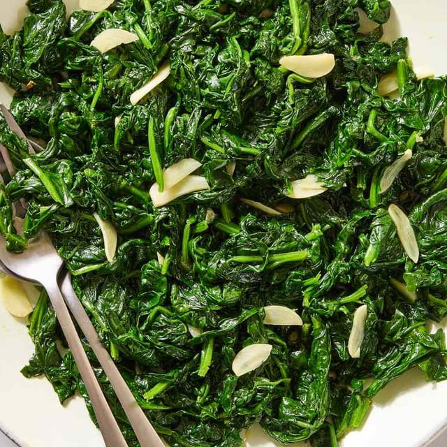Sautéed Spinach.