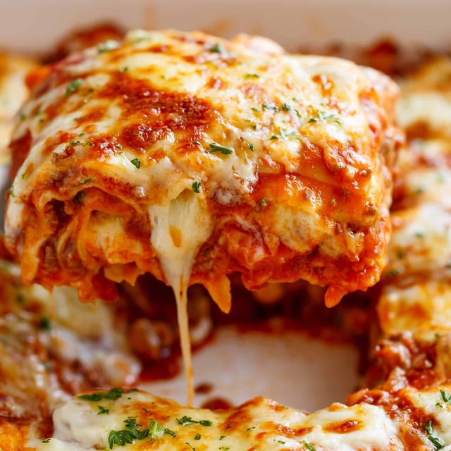 Baked Homemade Lasagna.