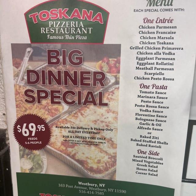 Big Dinner Special.