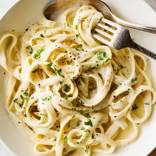 Fettuccine Alfredo.