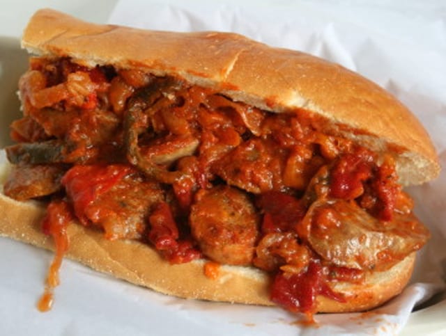 Sausage, Peppers & Onions Hero.