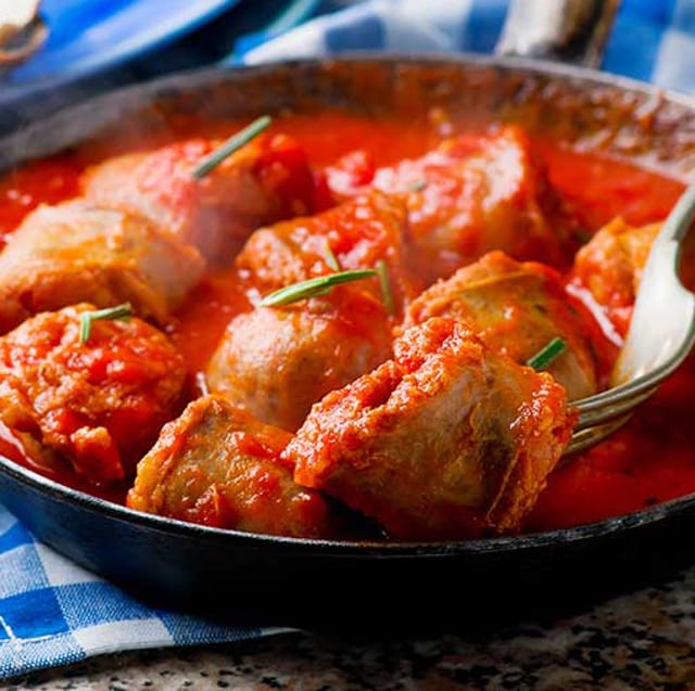 Italian Style Sausage & Tomato Sauce.