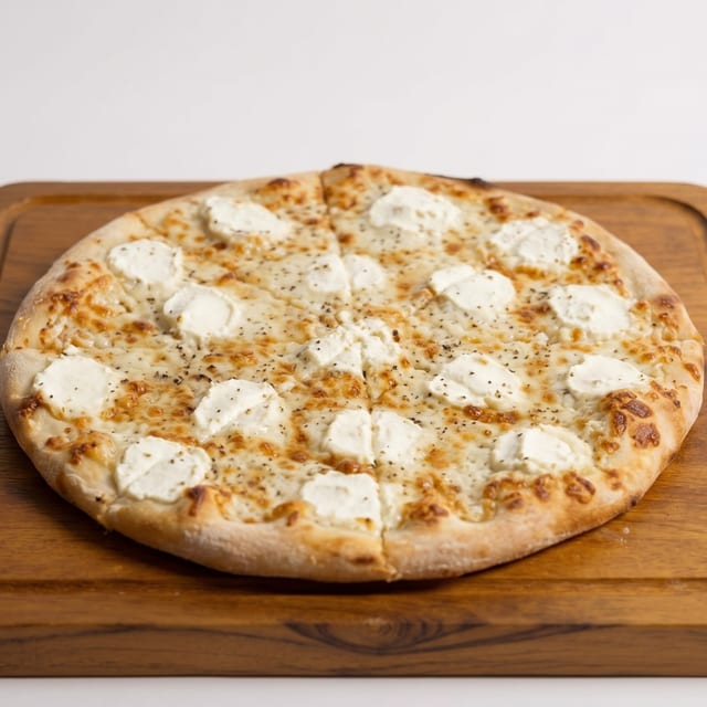 Thin Crust White Pizza.