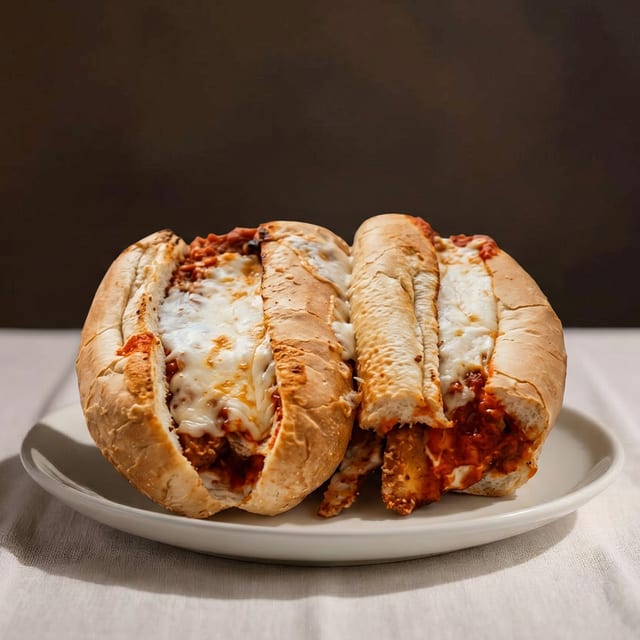 Chicken Cutlet Parmigiana Hero.