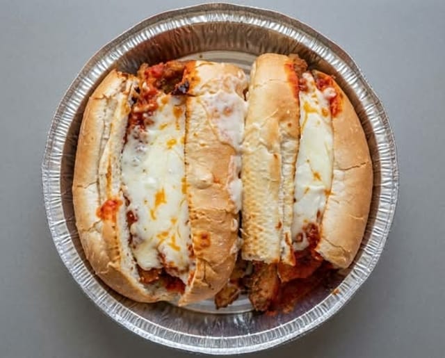 Veal Cutlet Parmigiana Hero.