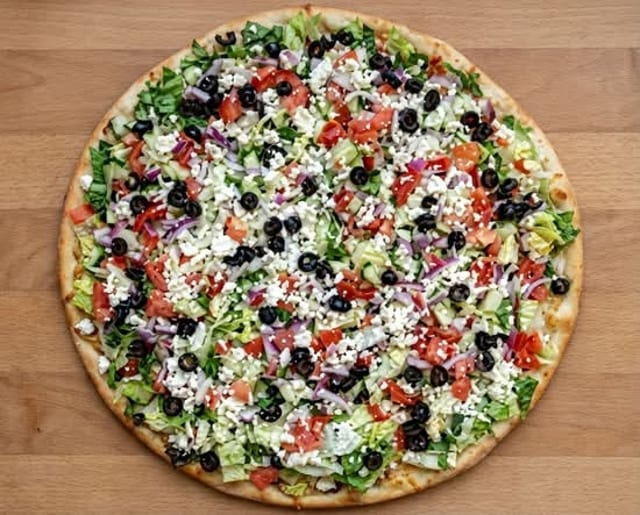 Salad Pizza.